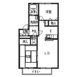 メゾンティファの物件間取画像